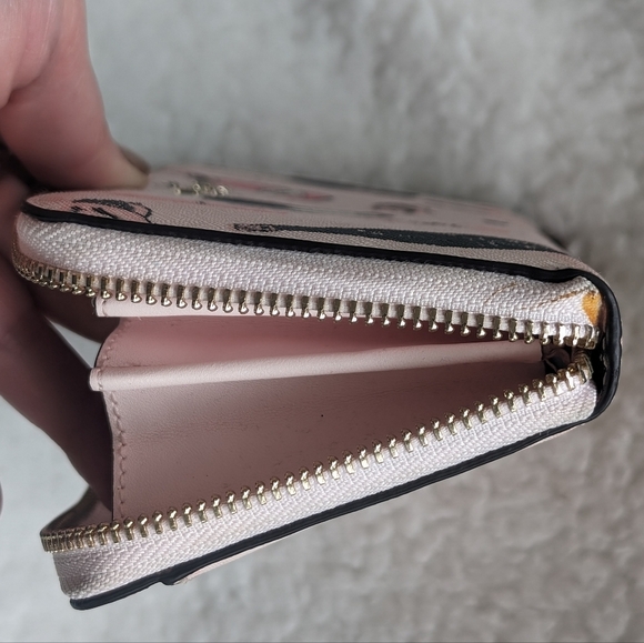 Kate Spade Champagne Toss Pink Continental Zip Wallet - Picture 6 of 7